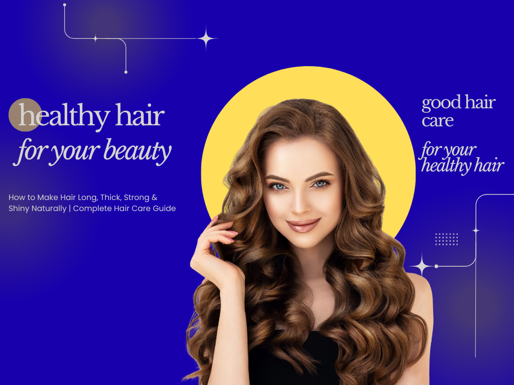 How to Naturally Get Long, Thick, Strong, and Shiny Hair | Comprehensive Guide to Hair Care