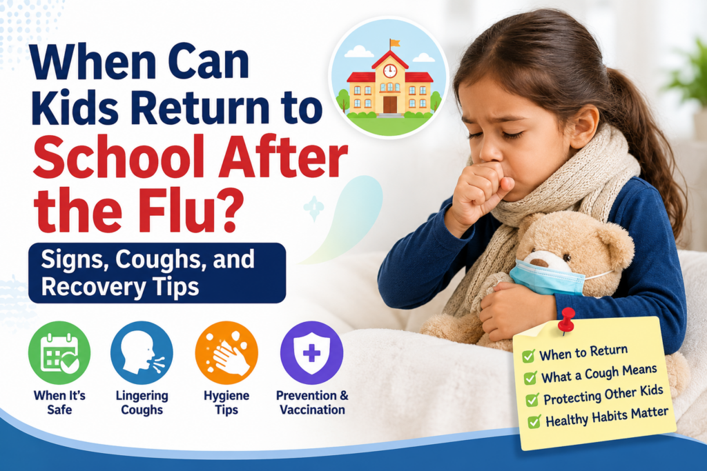 Should Children Go to School with a Cough After the Flu?