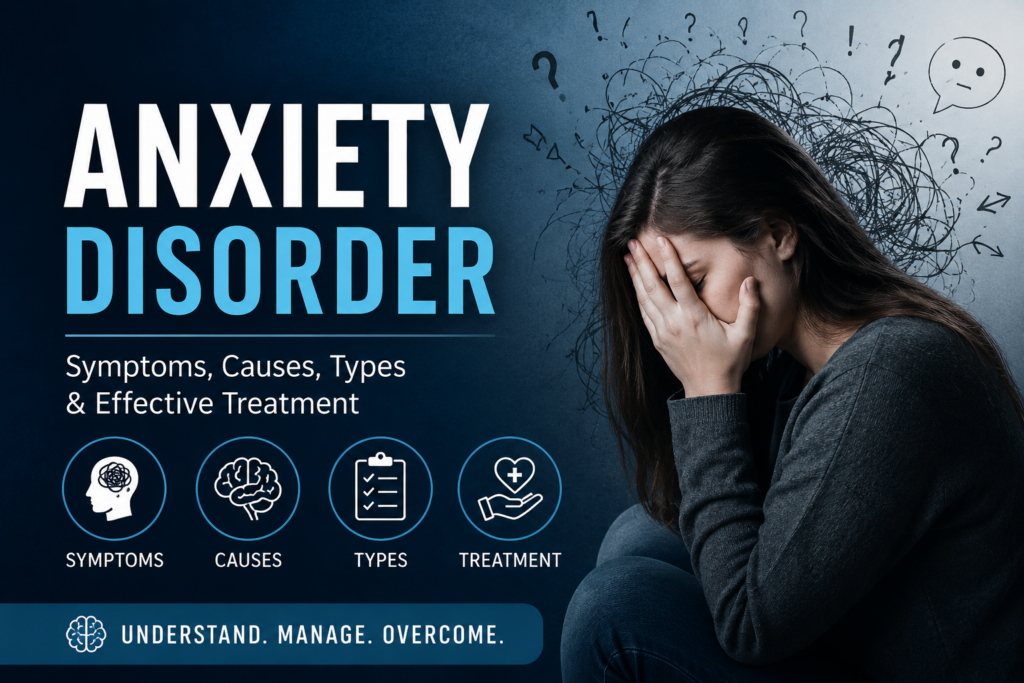 Anxiety Disorder: Symptoms, Causes, Types & Effective Treatment Guide (2026)